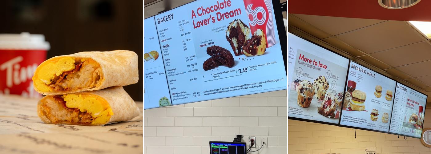 Tim Hortons Menu