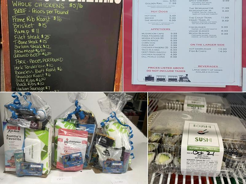 The Golden Rail Menu