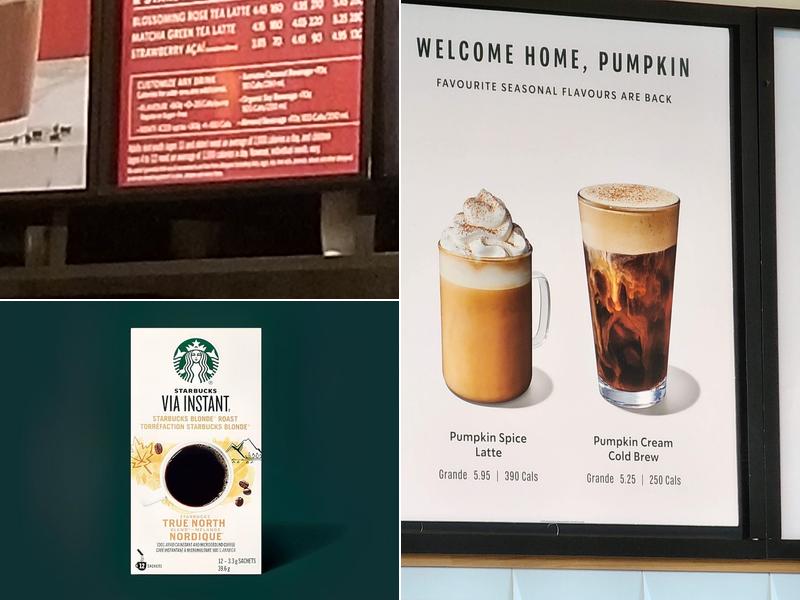 Starbucks Coffee Company Menu