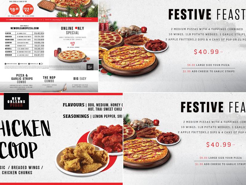 New Orleans Pizza Menu