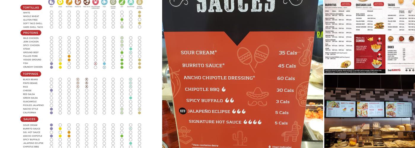 barBURRITO Menu