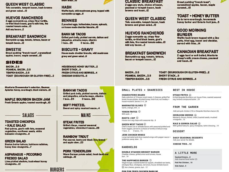 Melody Bar Menu