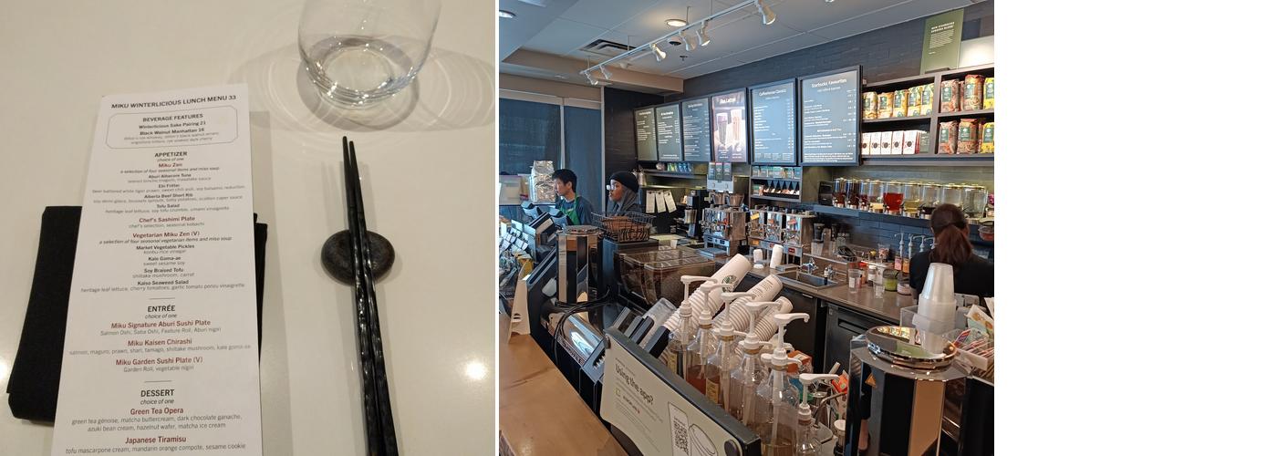 Starbucks Coffee Company Menu