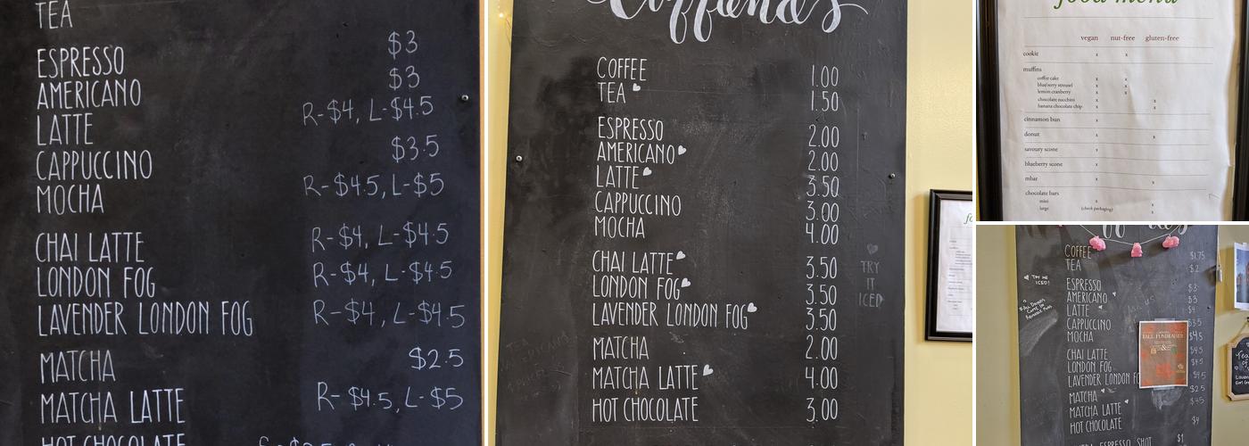 Caffiends Menu
