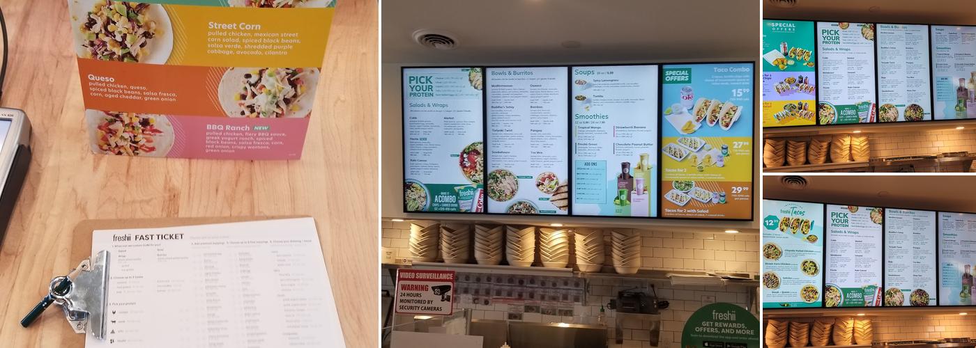 Freshii Menu