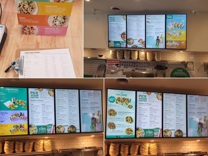 Freshii Menu