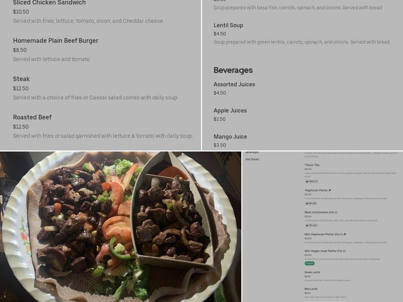 Zema Lounge & Bar Menu