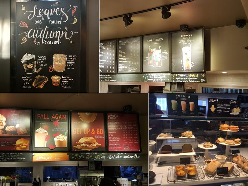 Starbucks Coffee Company Menu