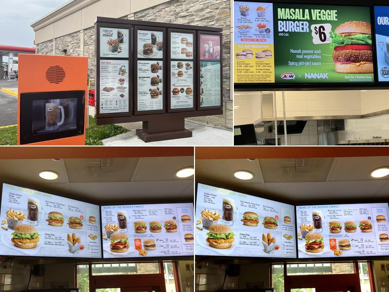 A&W Canada Menu