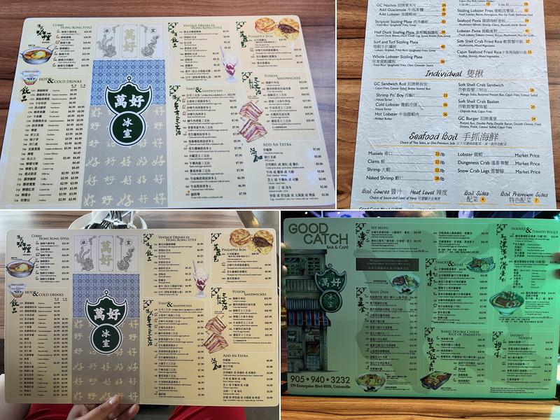 Good Catch Bar & Cafe Menu