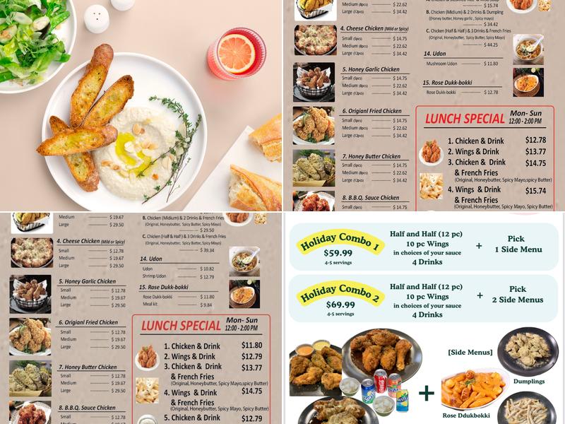 Kore chicken Menu