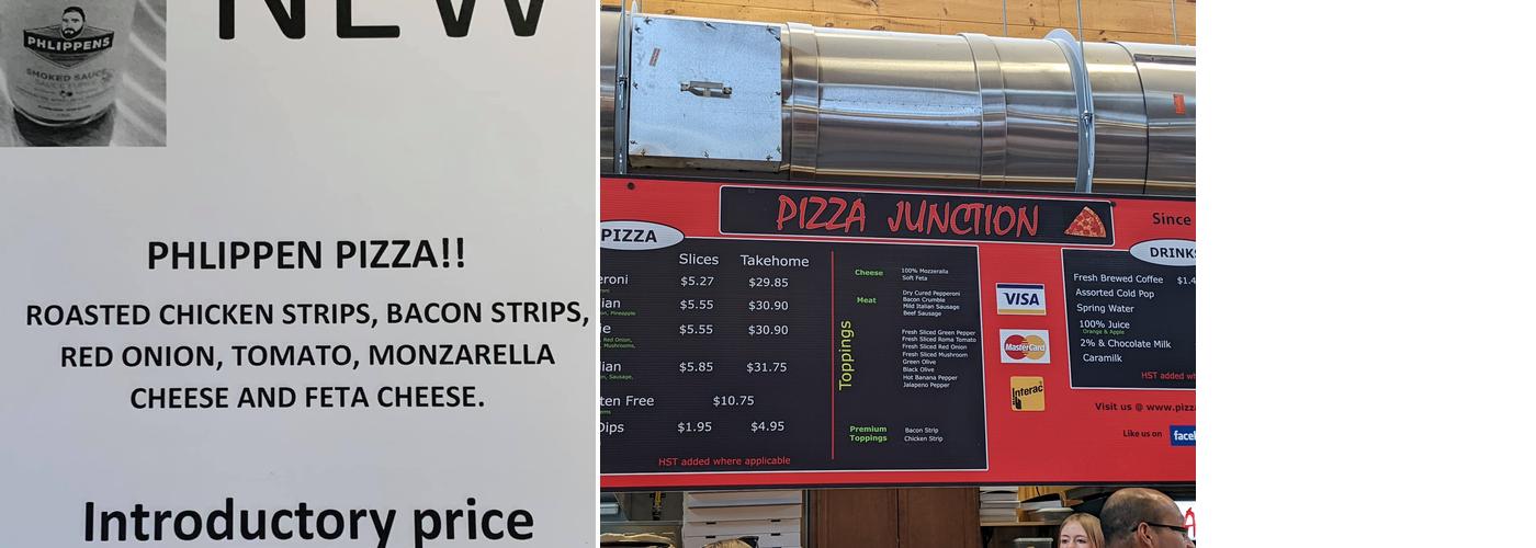 Pizza Junction Menu