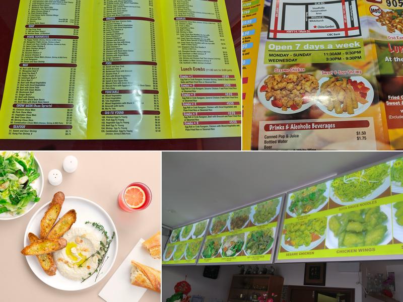 China Garden Chinese Restaurant Menu