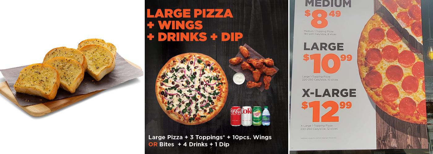 Pizza Pizza Menu