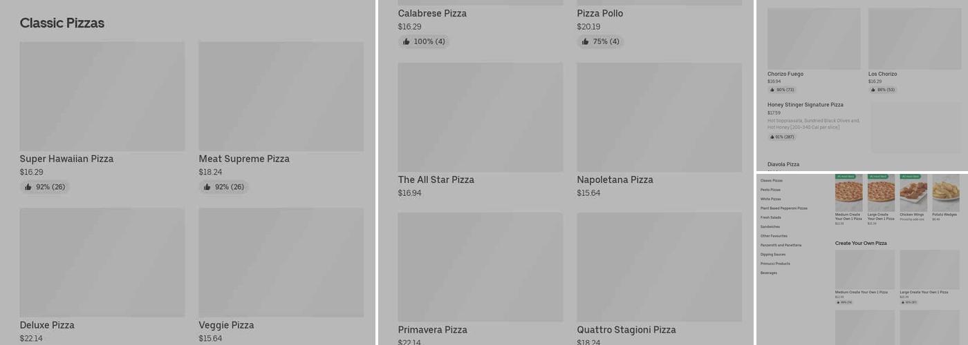 Pizza Nova Menu
