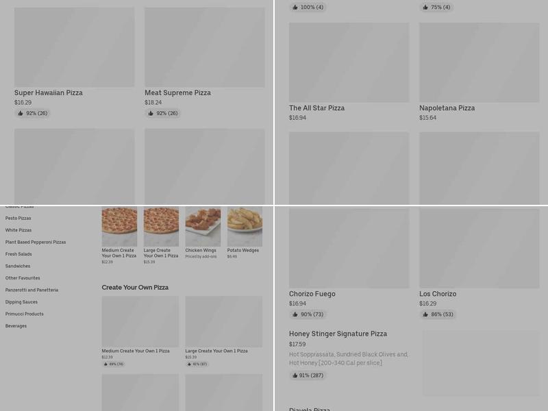 Pizza Nova Menu