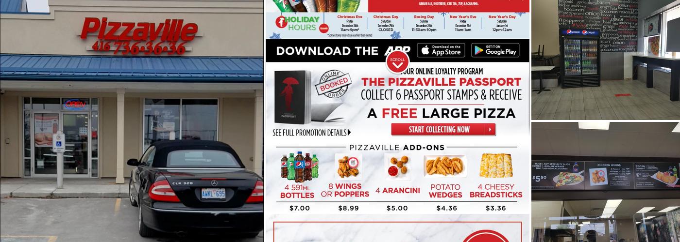 Pizzaville Menu