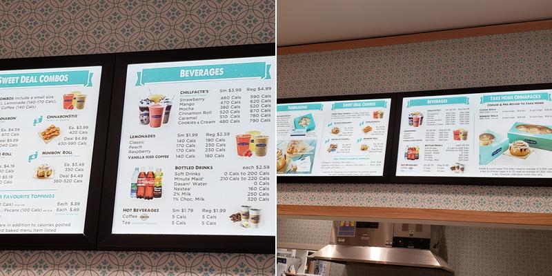 Cinnabon Menu