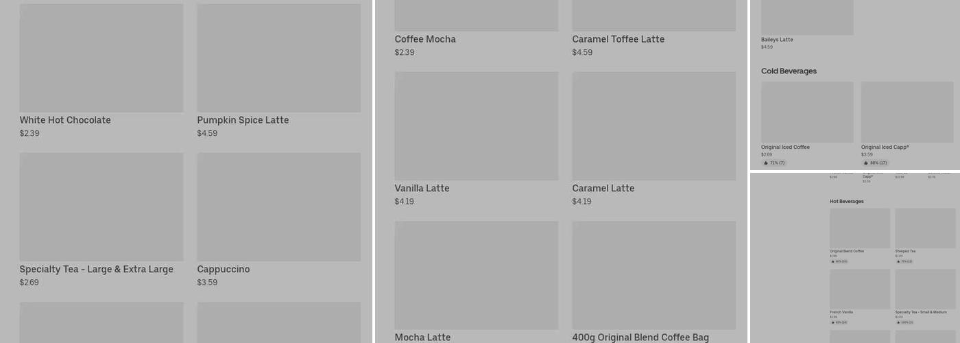 Tim Hortons Menu
