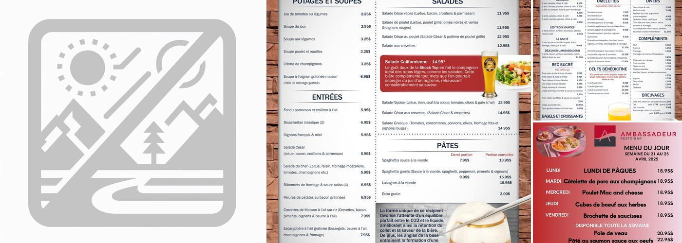 Resto-bar l'Ambassadeur Menu