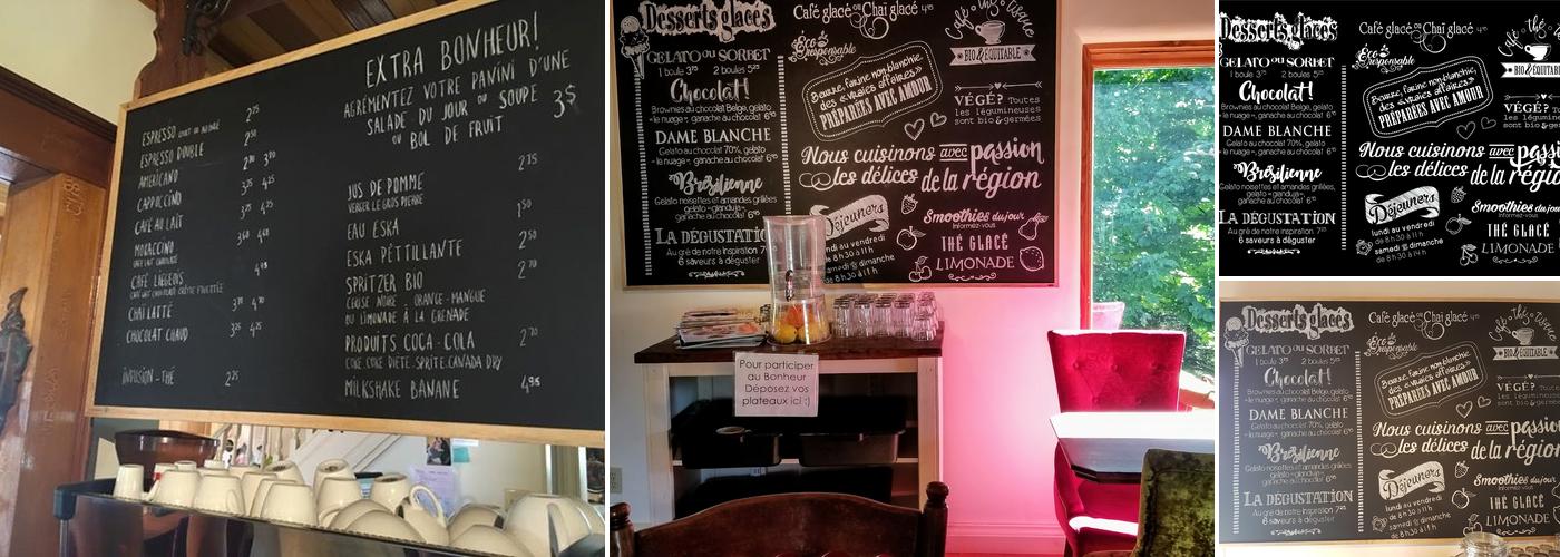 Que du Bonheur! Menu