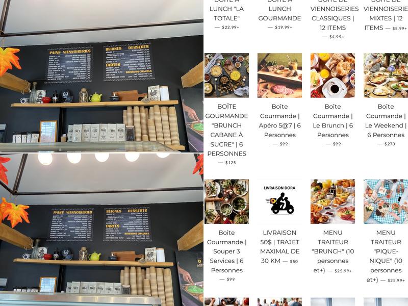 Chez DORA Bakery Menu