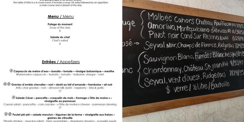 Restaurant Lyvano Menu