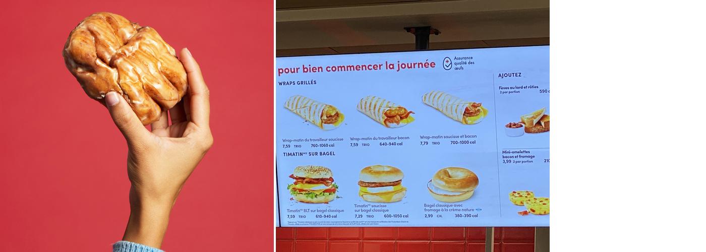 Tim Hortons Menu