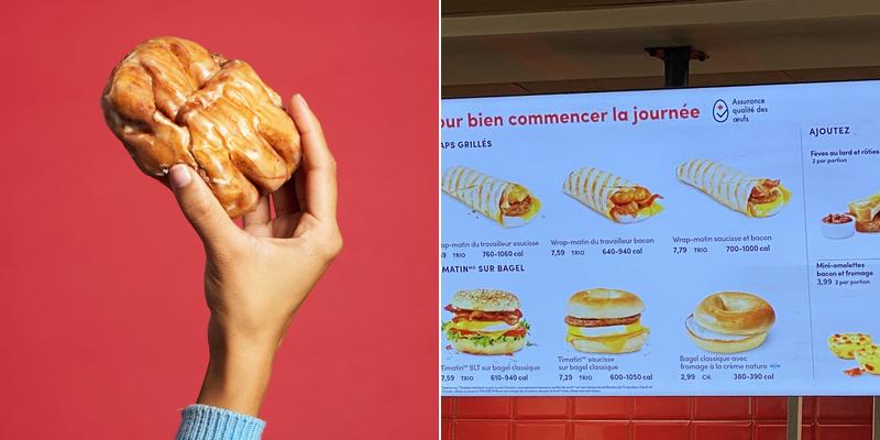 Tim Hortons Menu