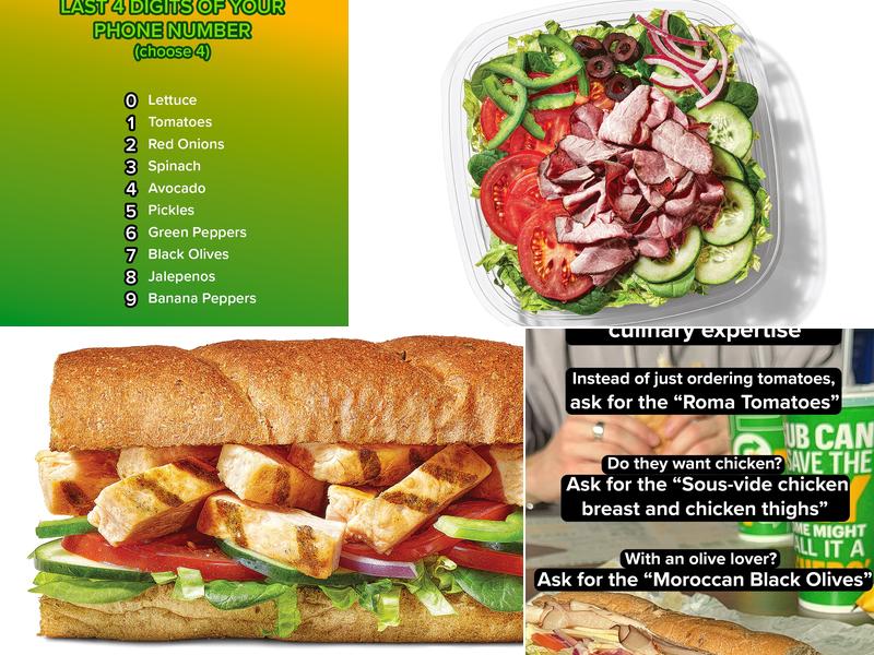 Subway Menu
