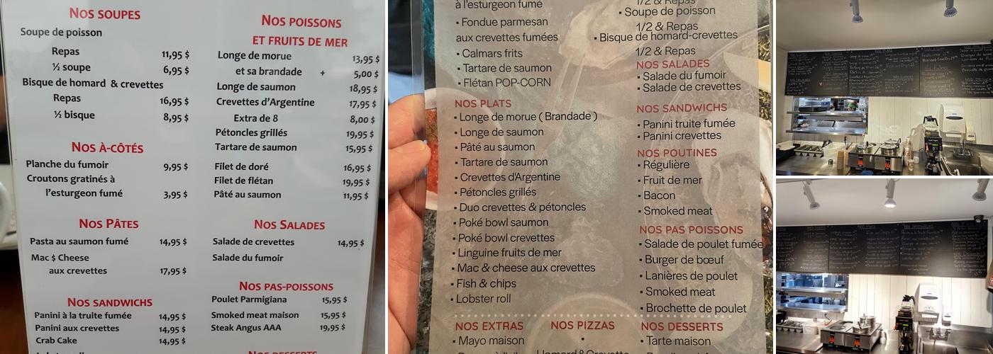 Poissonnerie Lauzier - Bistro de la mer Menu