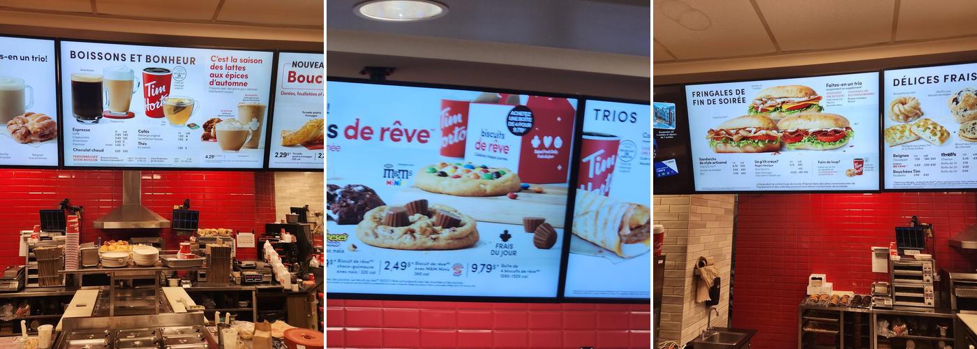 Tim Hortons Menu