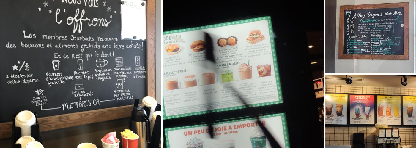 Starbucks Menu