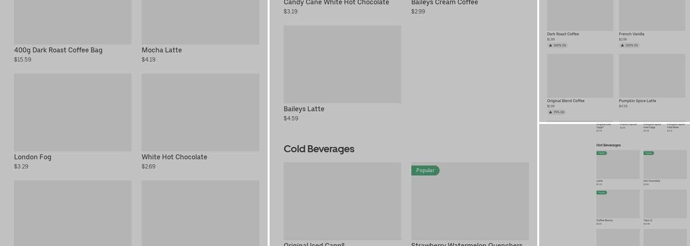 Tim Hortons Menu