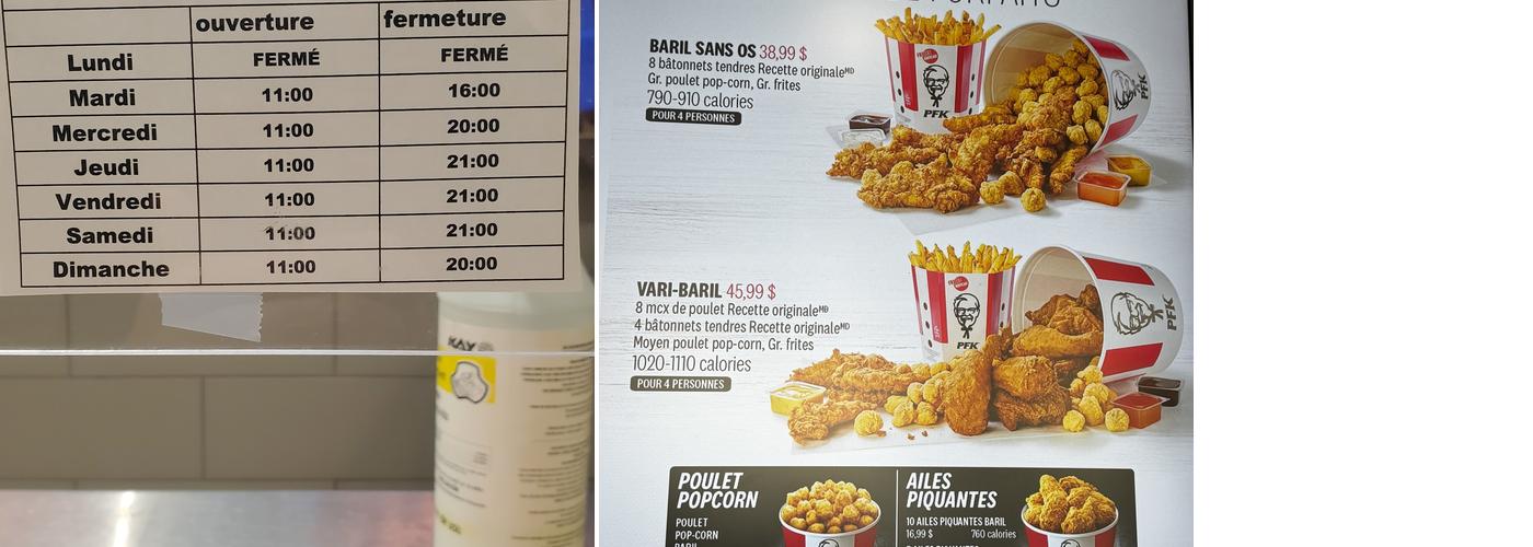 PFK Menu