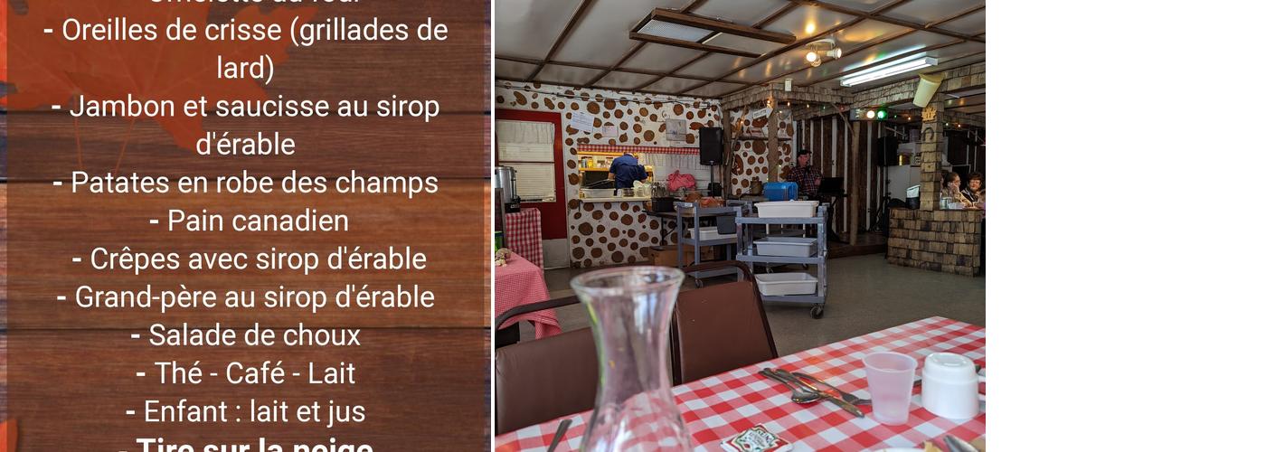 Cabane A Sucre Leclerc Menu