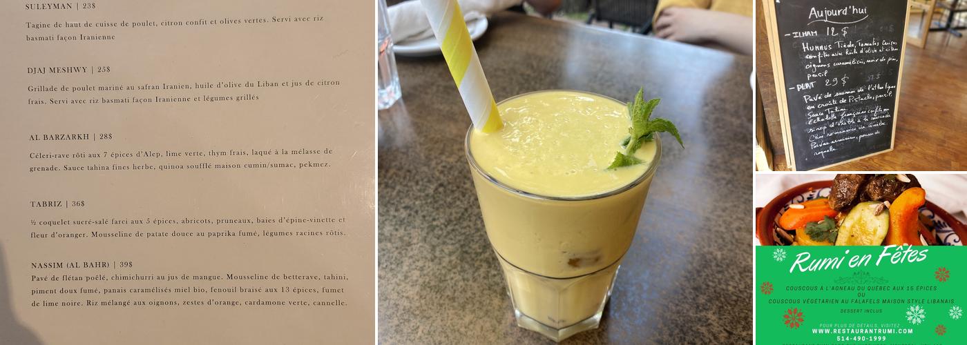 Rumi restaurant Menu