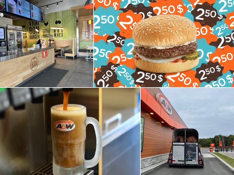 A&W Canada Irving,  4505 Rue de la Sortie 185, Saint-Cyrille-de-Wendover