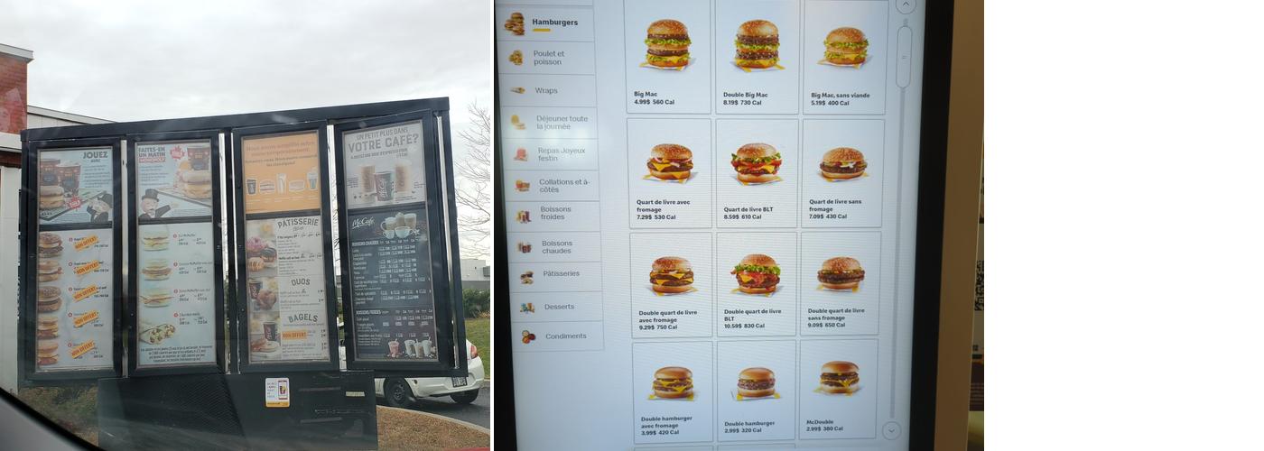 McDonald's Menu