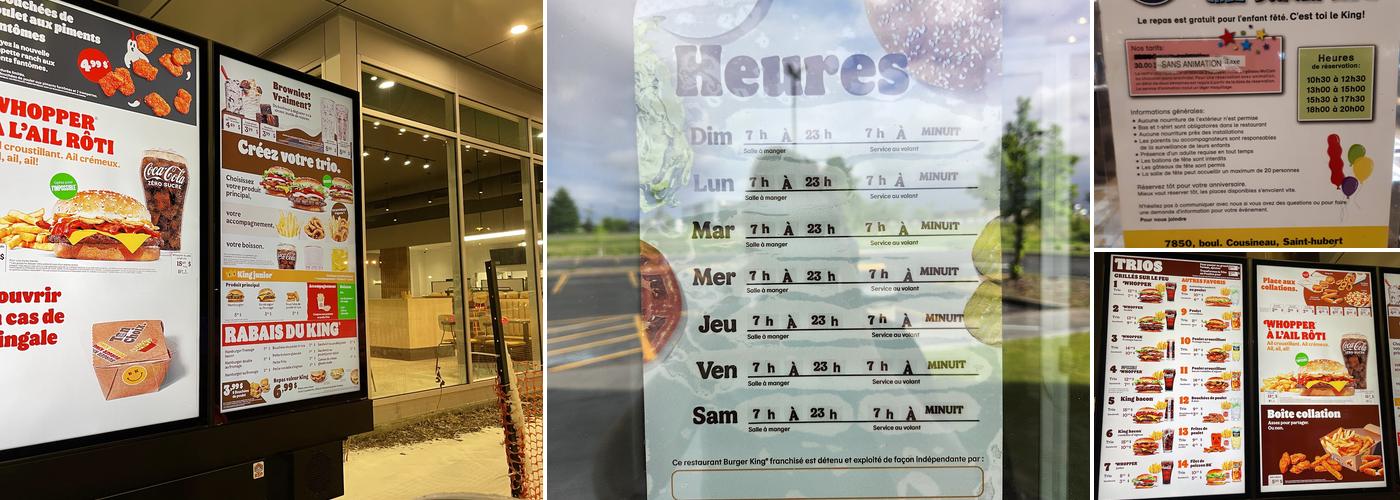 Burger King Menu