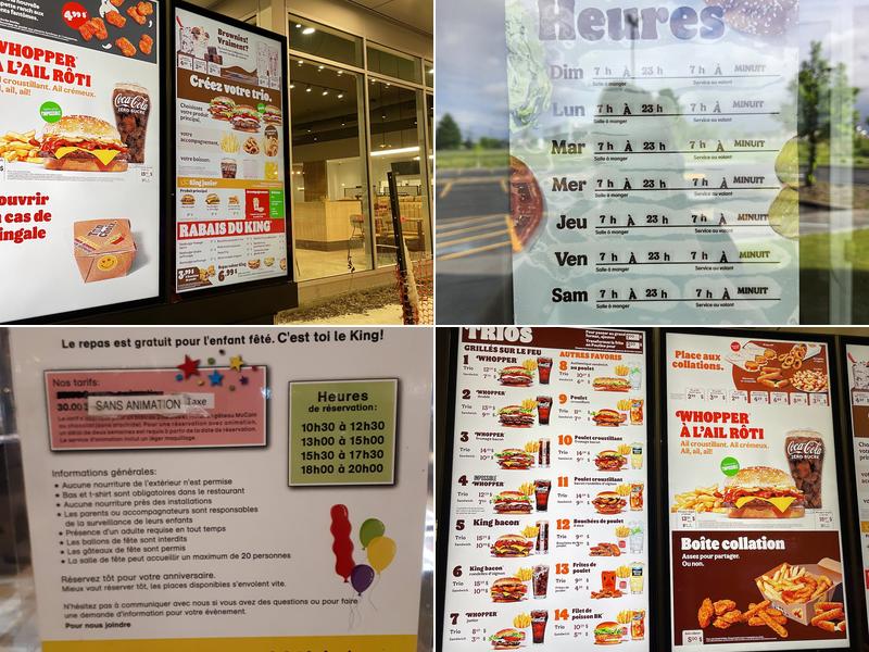 Burger King Menu