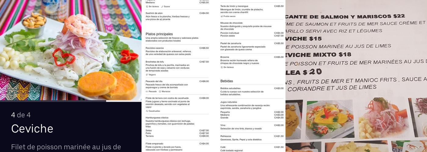 Chez Cesar Menu