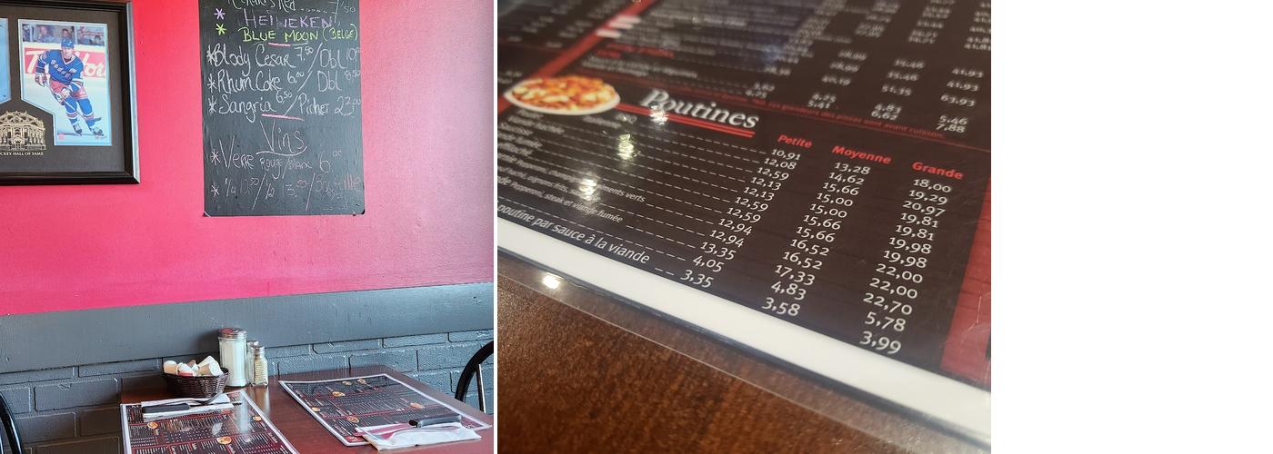 Restaurant Mario's Menu