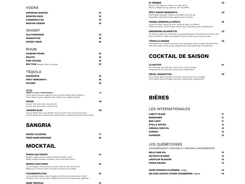 Gibbys Menu