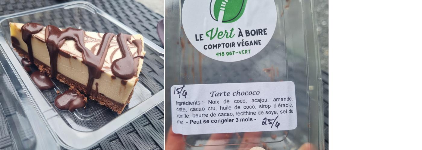 Le Vert à boire (Comptoir végane) Menu