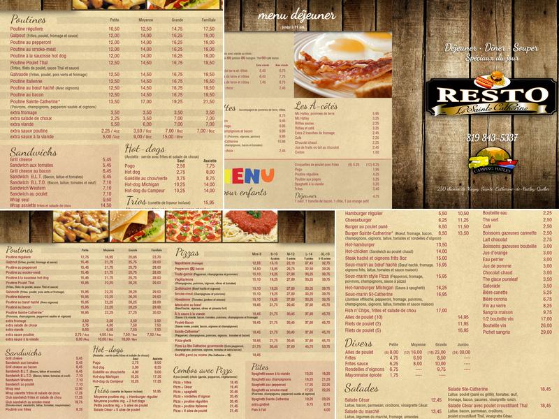 Resto Le Sainte-Catherine Menu