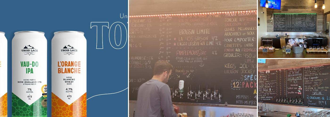 Microbrasserie Trois-Lacs Menu