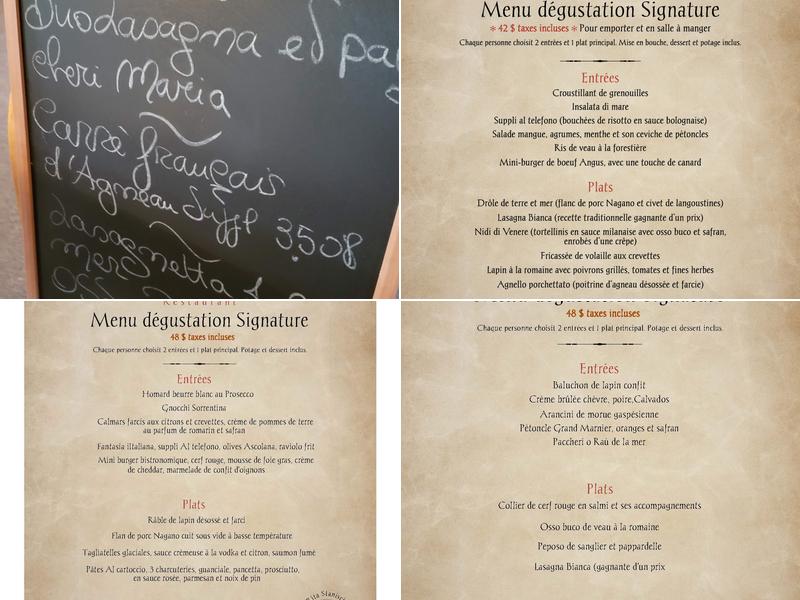 Restaurant Da Rita Menu