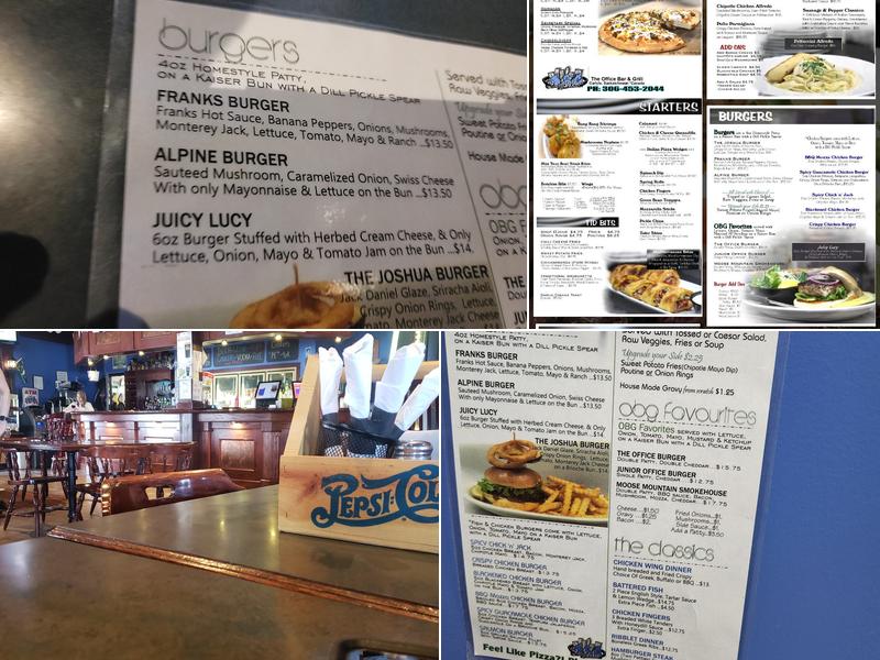 The Office Bar & Grill Menu