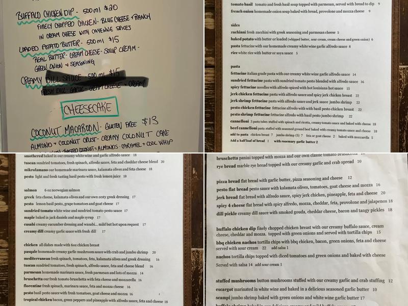 Olive Branch Bistro Menu